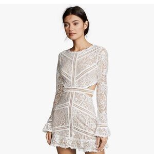 For Love & Lemons Lace Mini Dress —M